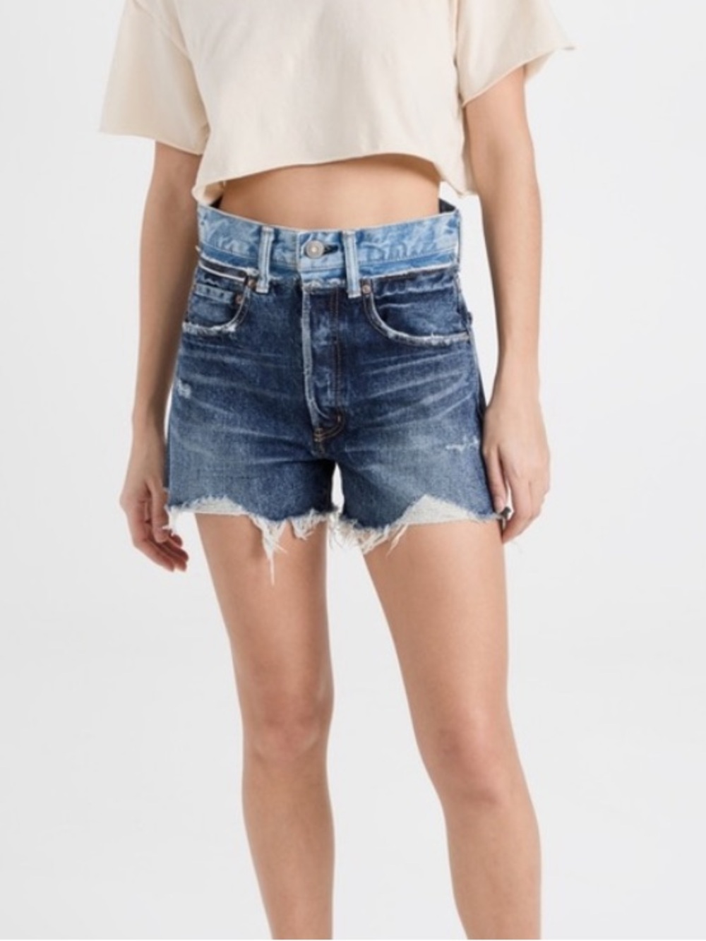 Moussy Lewiston Reworked Jean Shorts